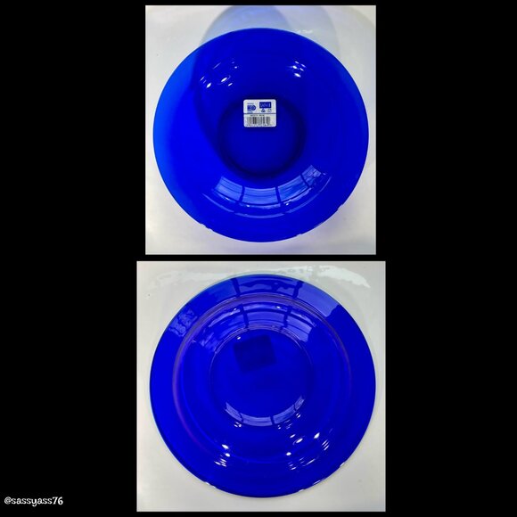 ⭐️HP⭐️NWT▪️VTG▪️BORMOILI ROCCO▪️Four French Saphir 8.5" Cobalt Blue Glass Bowls - Picture 3 of 6